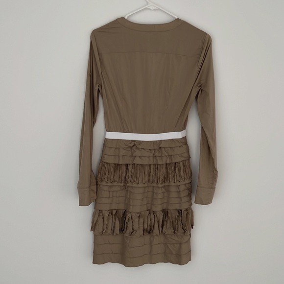 BCBG khaki cotton dress - Picture 2 of 8